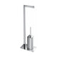 Kube Bath 8217 Aqua Piazza Free Standing Toilet Paper Holder with Toilet Brush, Chrome