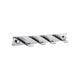 Kube Bath 8219-4 Aqua Piazza Robe Hook with 4 Hooks, Chrome