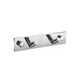 Kube Bath 8220-2 Aqua Chiaro Robe Hook with 2 Hooks, Chrome