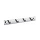 Kube Bath 8220-4 Aqua Chiaro Robe Hook with 4 Hooks, Chrome