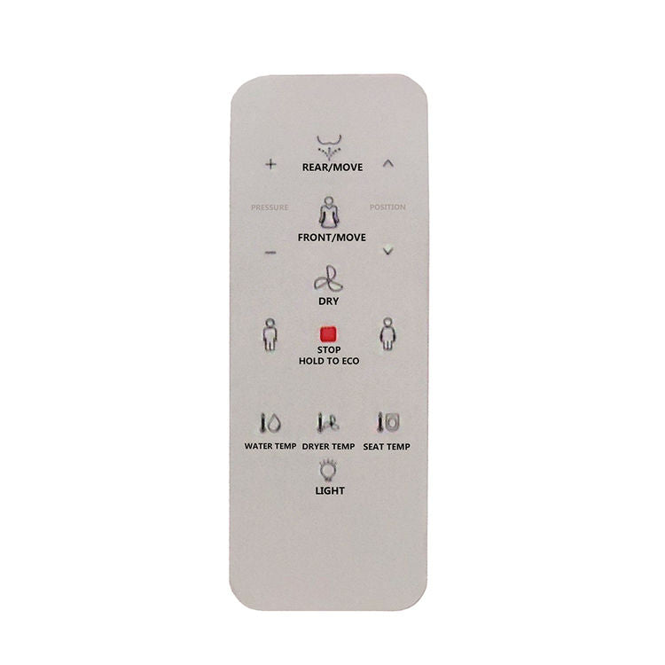 Trone BS2G Doccia Electronic Bidet Seat with Heated Seat, Front and Rear Wash, Dryer and Remote Control - Elongated, White - view 3