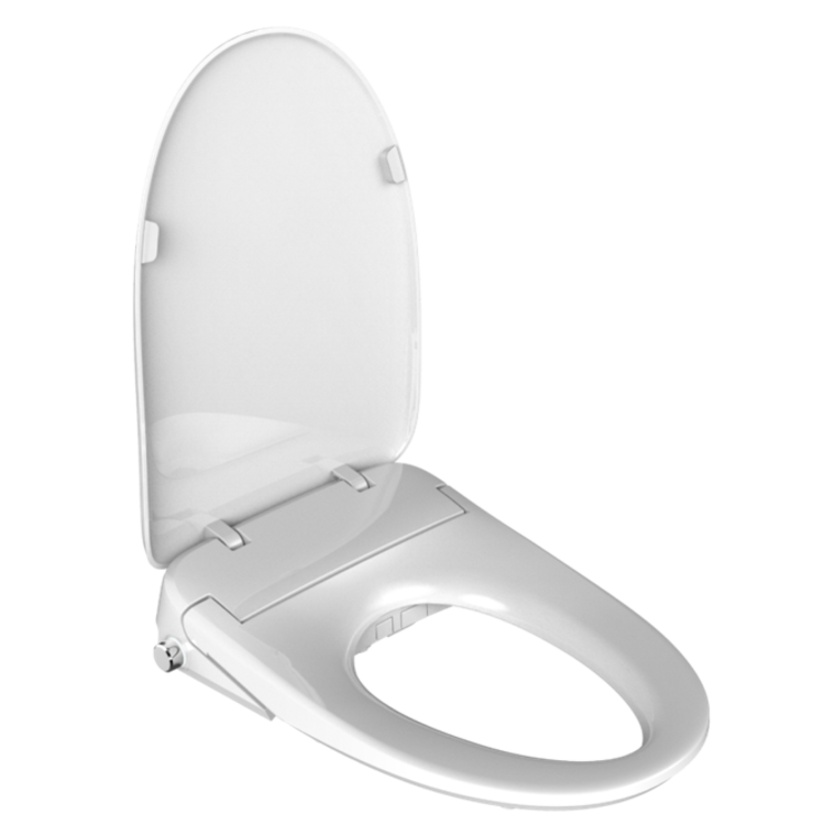 Trone BS2G Doccia Electronic Bidet Seat with Heated Seat, Front and Rear Wash, Dryer and Remote Control - Elongated, White - view 2