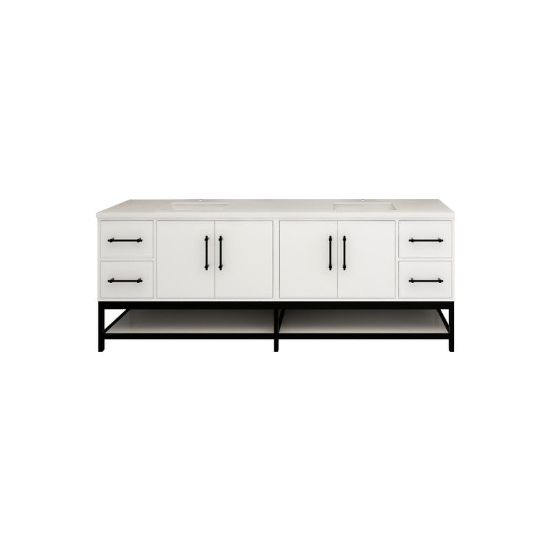 Moreno Bath VICTORIA-FM Victoria Freestanding Open Shelf Bathroom Vanity 24" - 84"