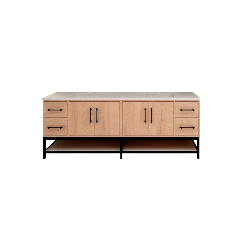 Moreno Bath VICTORIA-FM Victoria Freestanding Open Shelf Bathroom Vanity 24" - 84"