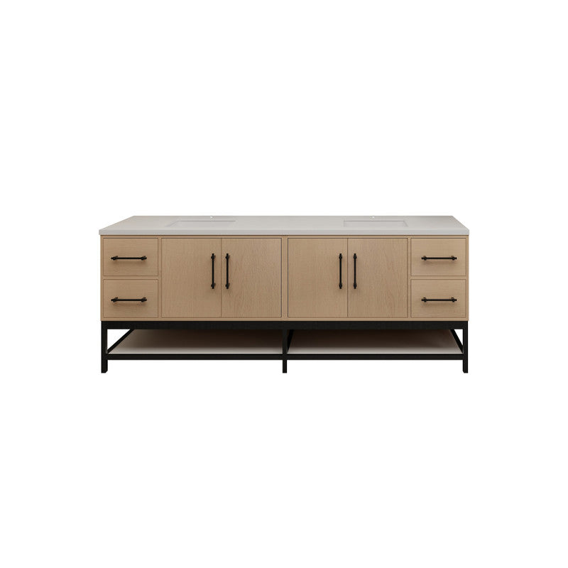 Moreno Bath VICTORIA-FM Victoria Freestanding Open Shelf Bathroom Vanity 24" - 84"
