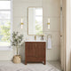 Vinnova 704230-AD-GW Shenzhen 30" Single Sink Bath Vanity in Aged Dark Brown Oak