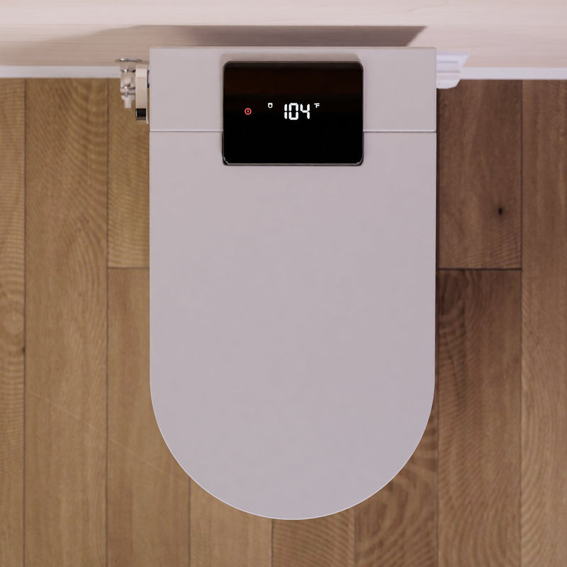 Trone STCM1 Nobelet Smart Bidet Toilet with ToeTouch, Auto Open and Close Lid, Auto Flush and Heated Seat - Classic White - view 7