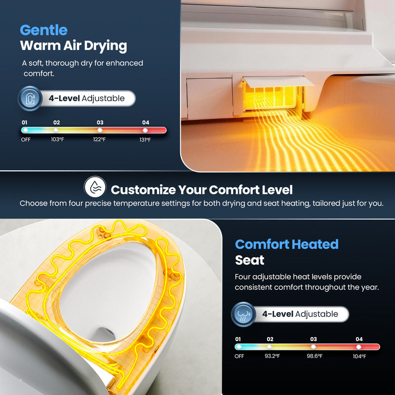 Vinnova 901026-MT-WH Madrid Smart Bidet Toilet MAX Version