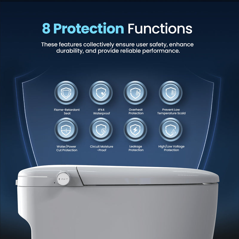 Vinnova 901026-MT-WH Madrid Smart Bidet Toilet MAX Version