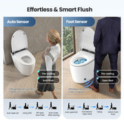 Vinnova 901026-UT-WB Madrid Smart Bidet Toilet ULTRA Version with White/Black Lid - view 11