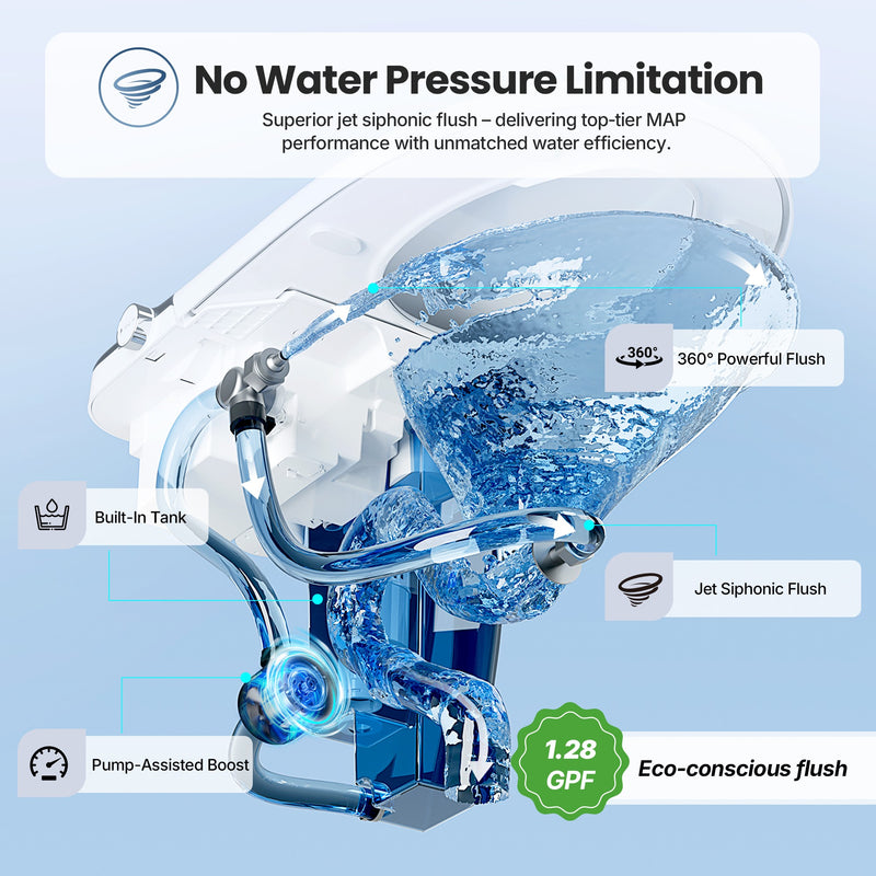 Vinnova 901026-UT-WB Madrid Smart Bidet Toilet ULTRA Version with White/Black Lid - view 12