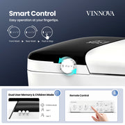 Vinnova 901026-UT-WB Madrid Smart Bidet Toilet ULTRA Version with White/Black Lid - view 13