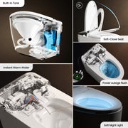 Vinnova 901026-UT-WB Madrid Smart Bidet Toilet ULTRA Version with White/Black Lid - view 16
