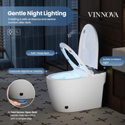 Vinnova 901026-UT-WB Madrid Smart Bidet Toilet ULTRA Version with White/Black Lid - view 8