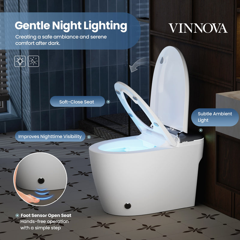 Vinnova 901026-UT-WB Madrid Smart Bidet Toilet ULTRA Version with White/Black Lid - view 8