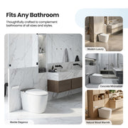 Vinnova 901026-UT-WG Madrid Smart Bidet Toilet ULTRA Version with White/Gray Lid - view 17