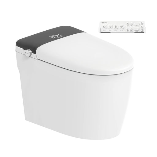 Vinnova 901026-UT-WG Madrid Smart Bidet Toilet ULTRA Version with White/Gray Lid