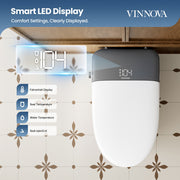 Vinnova 901026-UT-WG Madrid Smart Bidet Toilet ULTRA Version with White/Gray Lid - view 7