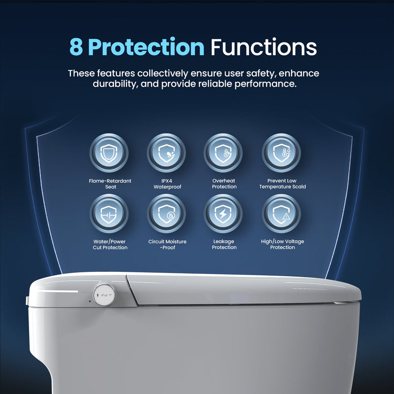 Vinnova 901026-UT-WH Madrid Smart Bidet Toilet ULTRA Version