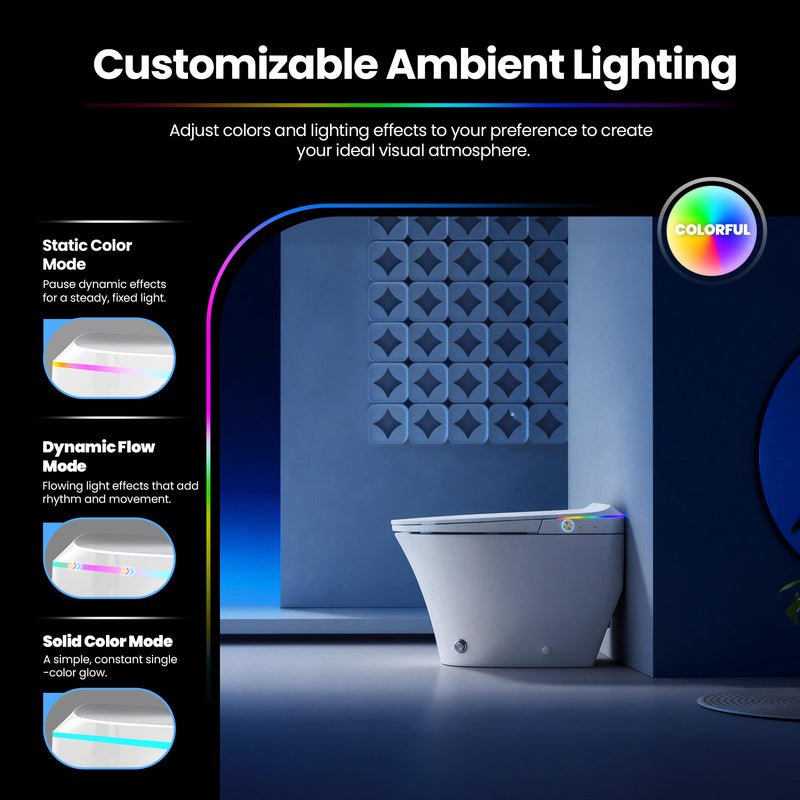 Vinnova 902027-MT-WH Zarautz Elongated  Smart Bidet Toilet MAX Version