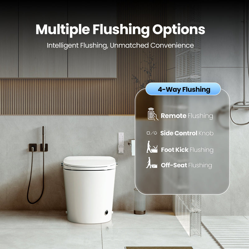 Vinnova 902027-MT-WH Zarautz Elongated  Smart Bidet Toilet MAX Version