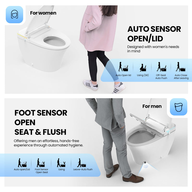 Vinnova 902027-UT-WH Zarautz Elongated  Smart Bidet Toilet ULTRA Version
