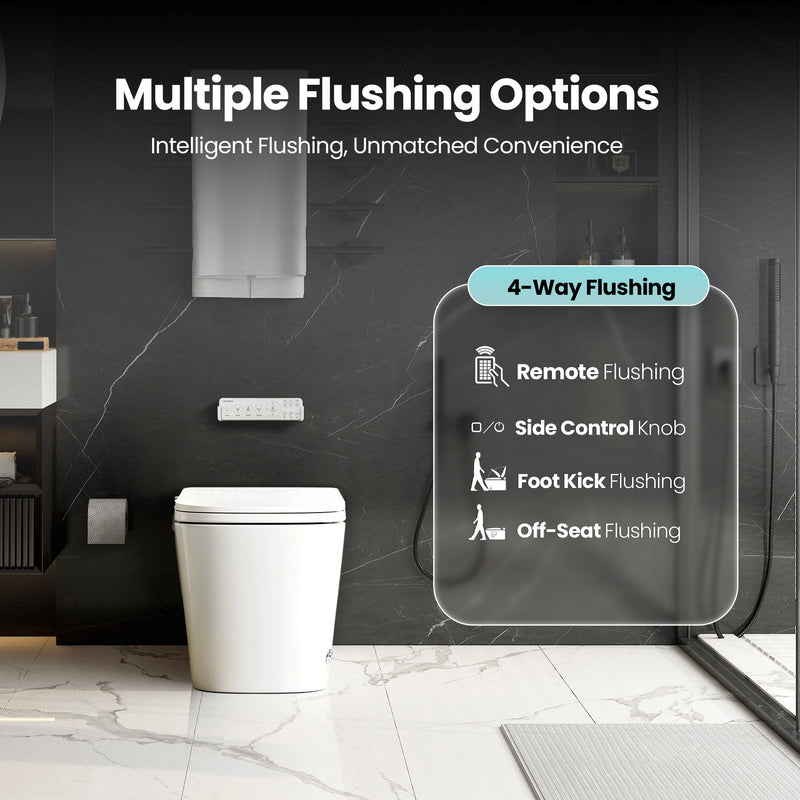 Vinnova 903028-MT-WH Yecla Elongated  Smart Bidet Toilet MAX Version