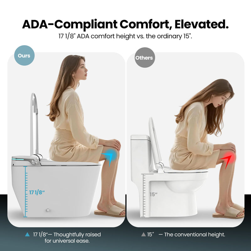 Vinnova 903028-UT-WH Yecla Elongated  Smart Bidet Toilet ULTRA Version