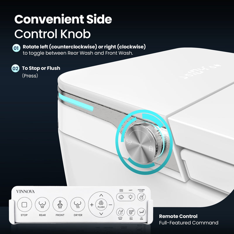 Vinnova 903028-UT-WH Yecla Elongated  Smart Bidet Toilet ULTRA Version