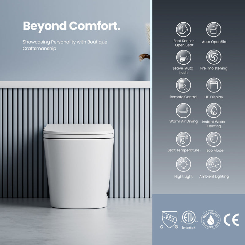 Vinnova 903028-UT-WH Yecla Elongated  Smart Bidet Toilet ULTRA Version