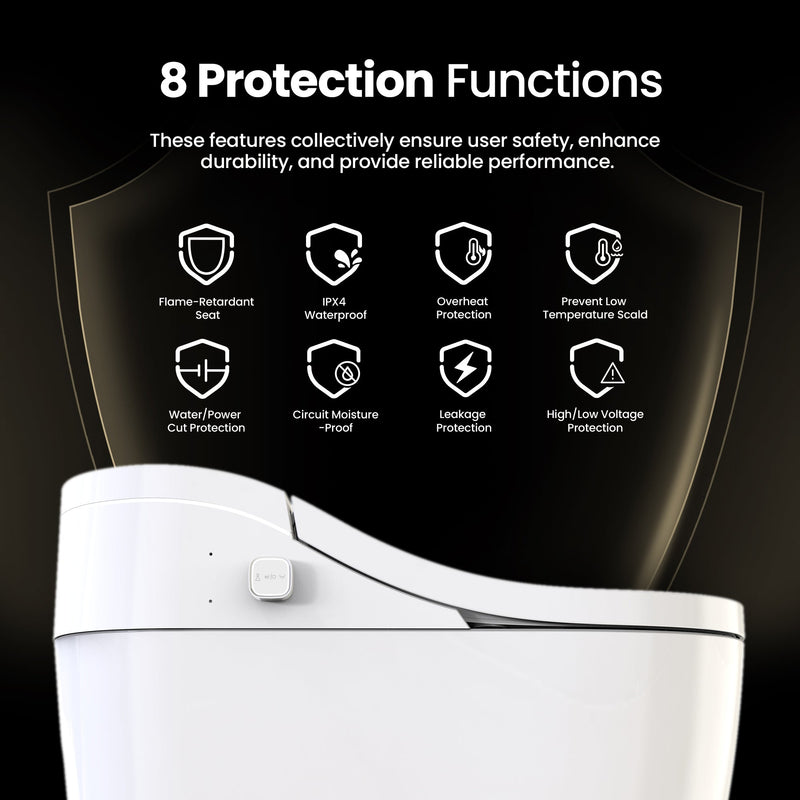 Vinnova 904028-PT-WH Vittuone Elongated  Smart Bidet Toilet ULTRA PLUS Version