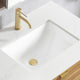 Vinnova 9121-BAS-WH Lyon Ceramic Rectangular Undermount Bathroom Sink with Overflow in White