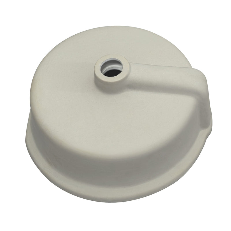 Vinnova 9122-BAS-WH Vinnova Marseille Ceramic Circular Undermount Bathroom Sink with Overflow in White