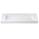 Vinnova 9246-BAS-WH Vera 60" Rectangular White Composite Granite Stone Console Bathroom Vanity Sink
