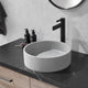 Vinnova 9257-BAS-GR Moguer Grey Concrete Circular Vessel Bathroom Sink