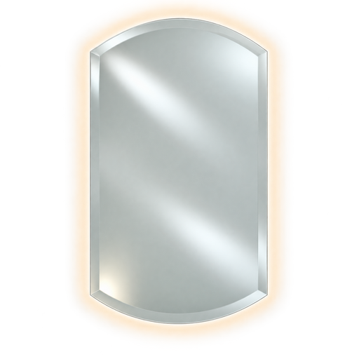 Afina RM-938-LED Radiance 24" W x 38" H Frameless Double Arch Bevel Wall Mirror with LED Backlighting