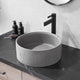 Vinnova 9260-BAS-GR Almonte Grey Concrete Circular Vessel Bathroom Sink