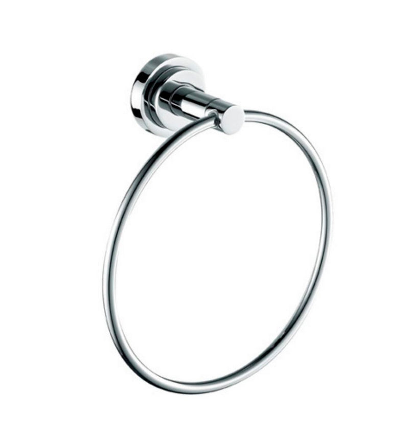 Kube Bath 92602 Aqua Rondo Towel Ring, Chrome