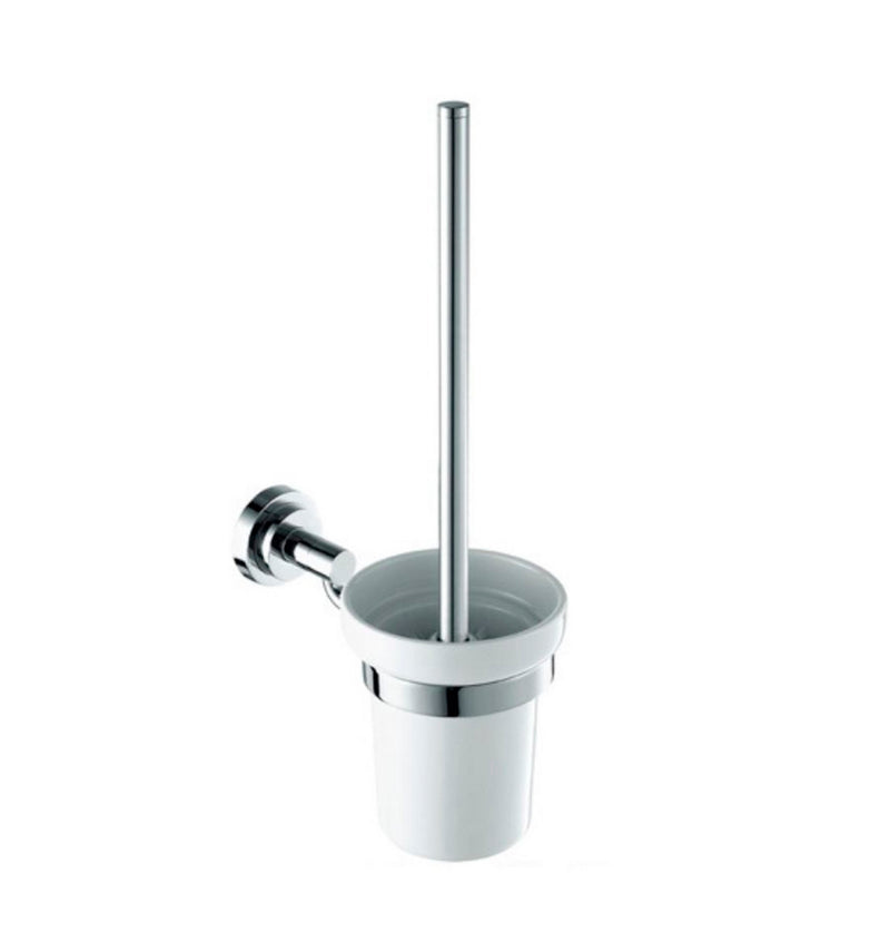 Kube Bath 92610 Aqua Rondo Wall Mount Toilet Brush, Chrome