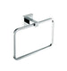 Kube Bath 93602 Aqua Piazza Towel Ring, Chrome
