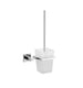 Kube Bath 93610 Aqua Piazza Frosted Glass Toilet Brush, Chrome