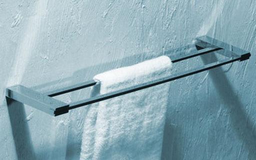 Kube Bath 94008 Aqua Fino Double Towel Bar, Chrome - view 2