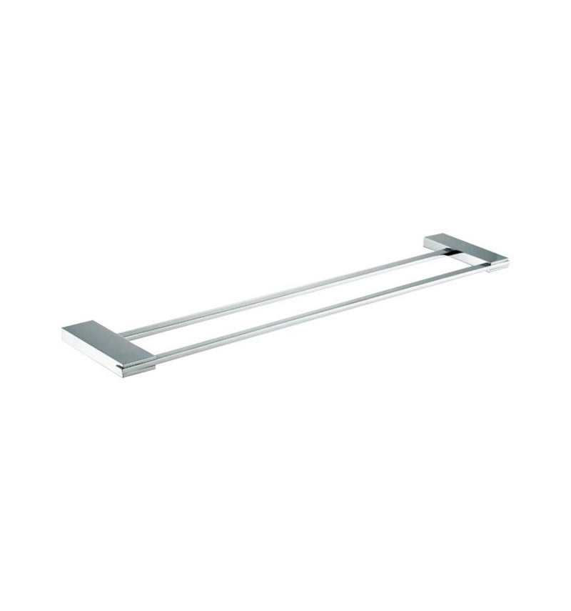 Kube Bath 94008 Aqua Fino Double Towel Bar, Chrome