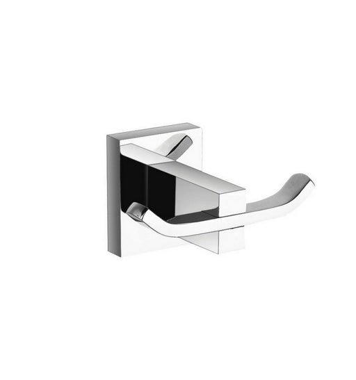 Kube Bath 9825 Aqua Korsa Double Robe Hook, Chrome