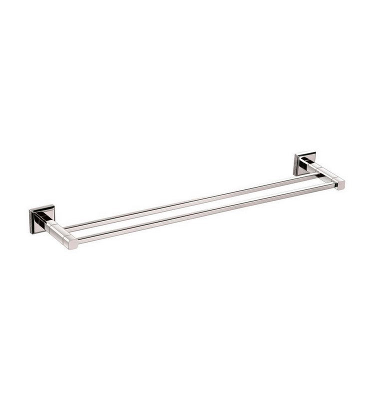 Kube Bath 9911-24 Aqua Nuon 24" Double Towel Bar, Chrome