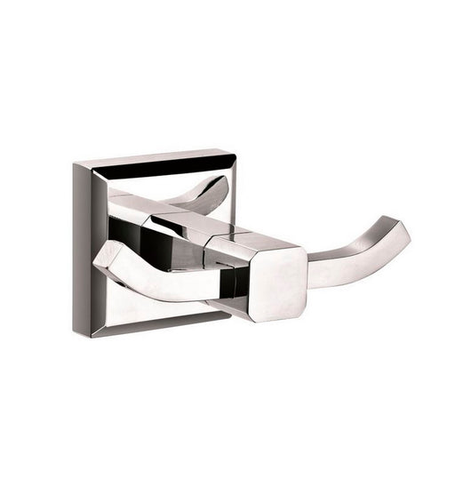 Kube Bath 9925 Aqua Nuon Double Robe Hook, Chrome