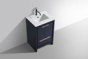 Kube Bath AD624BLUE Dolce 24" Blue Free Standing Single Sink Bathroom Vanity with Quartz Top - view 4