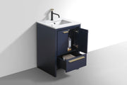 Kube Bath AD624BLUE Dolce 24" Blue Free Standing Single Sink Bathroom Vanity with Quartz Top - view 5