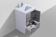 Kube Bath AD624HG Dolce 24" Ash Gray Free Standing Single Sink Bathroom Vanity with Quartz Top - view 4
