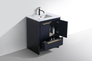 Kube Bath AD630BLUE Dolce 30" Blue Free Standing Single Sink Bathroom Vanity with Quartz Top - view 5